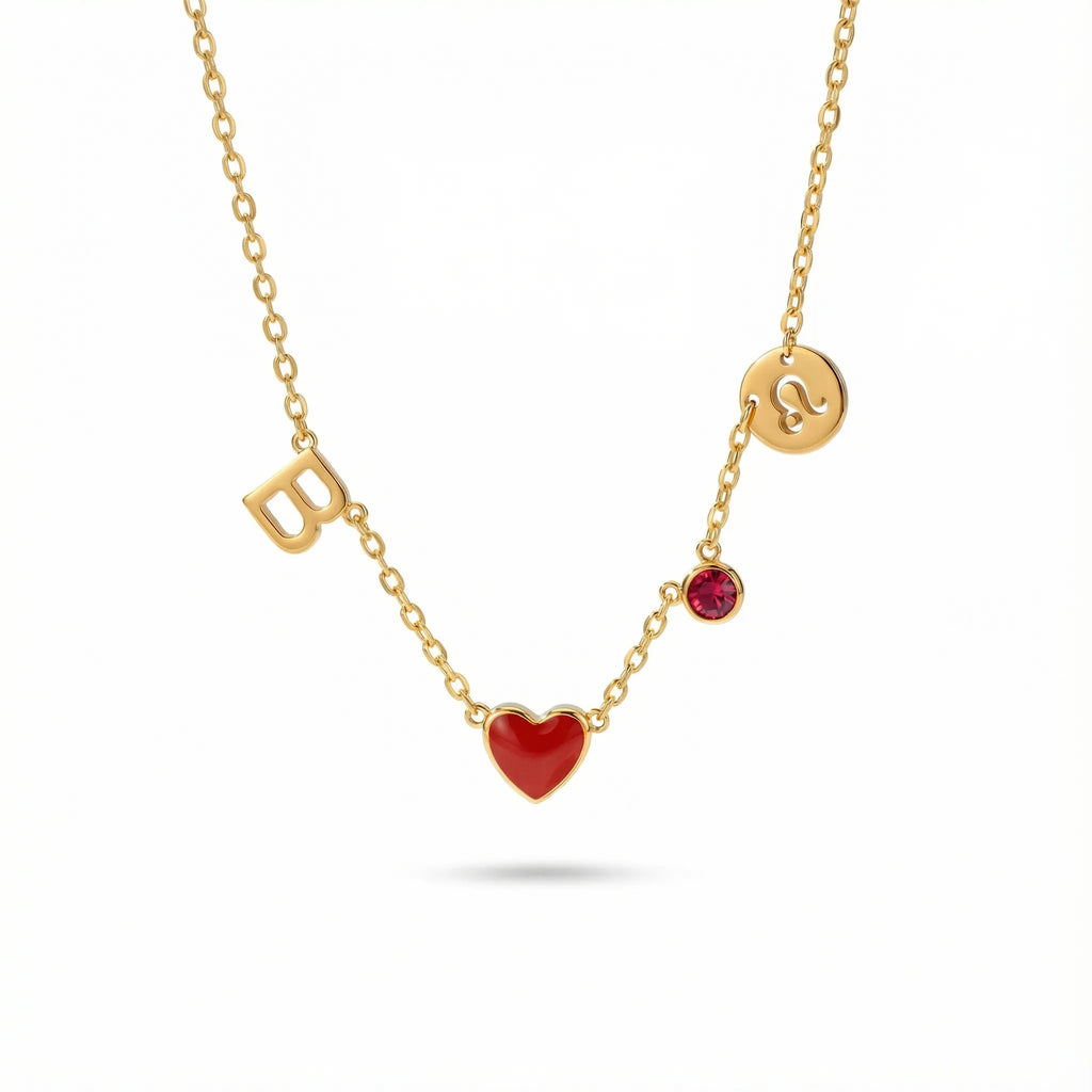 Collar de Corazón con Inicial