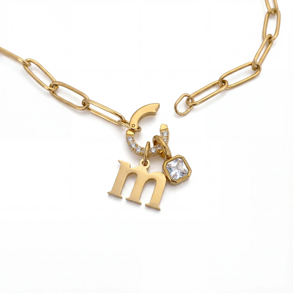 Pulseira de Charme com Inicial