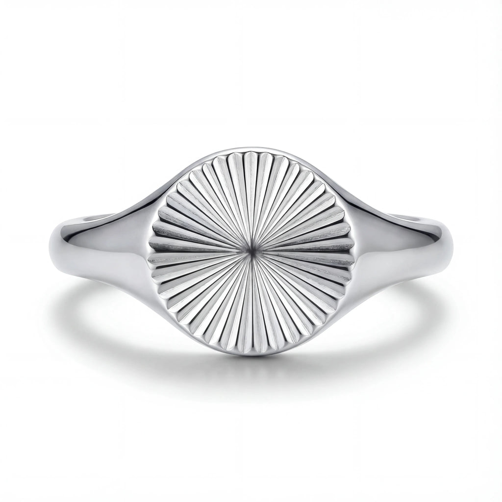 Sunburst Signet Ring