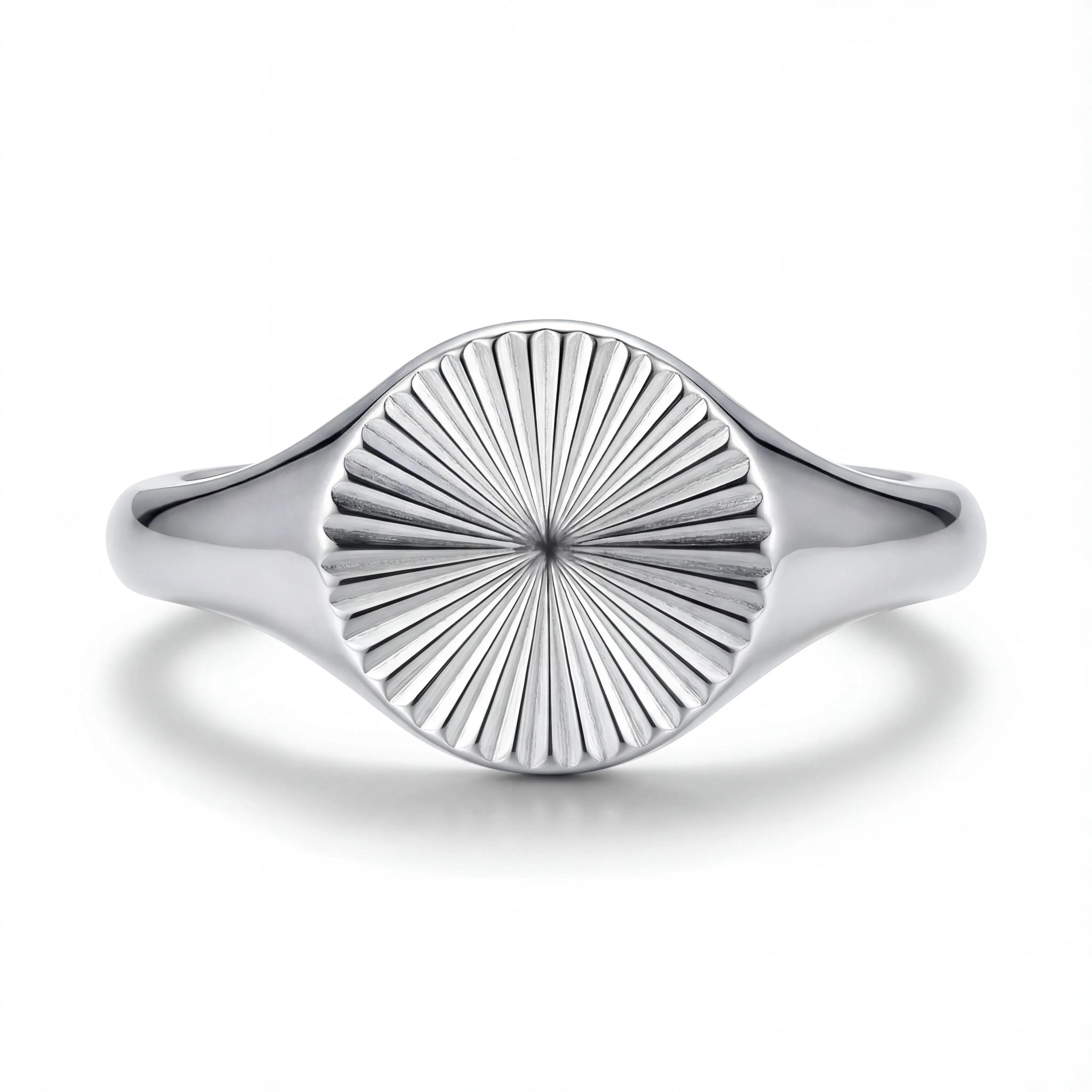 Sunburst Signet Ring