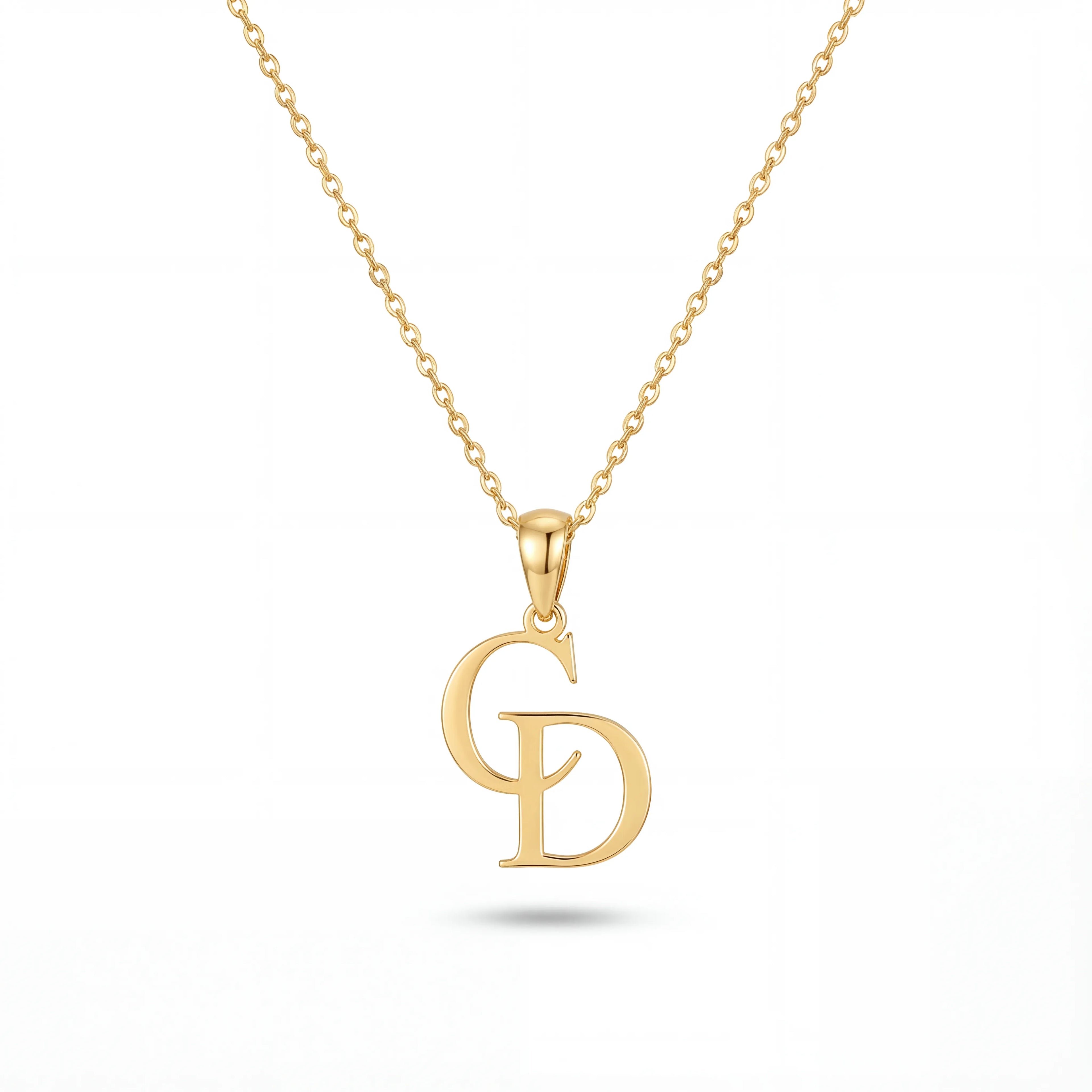 Colar personalizado com duas letras