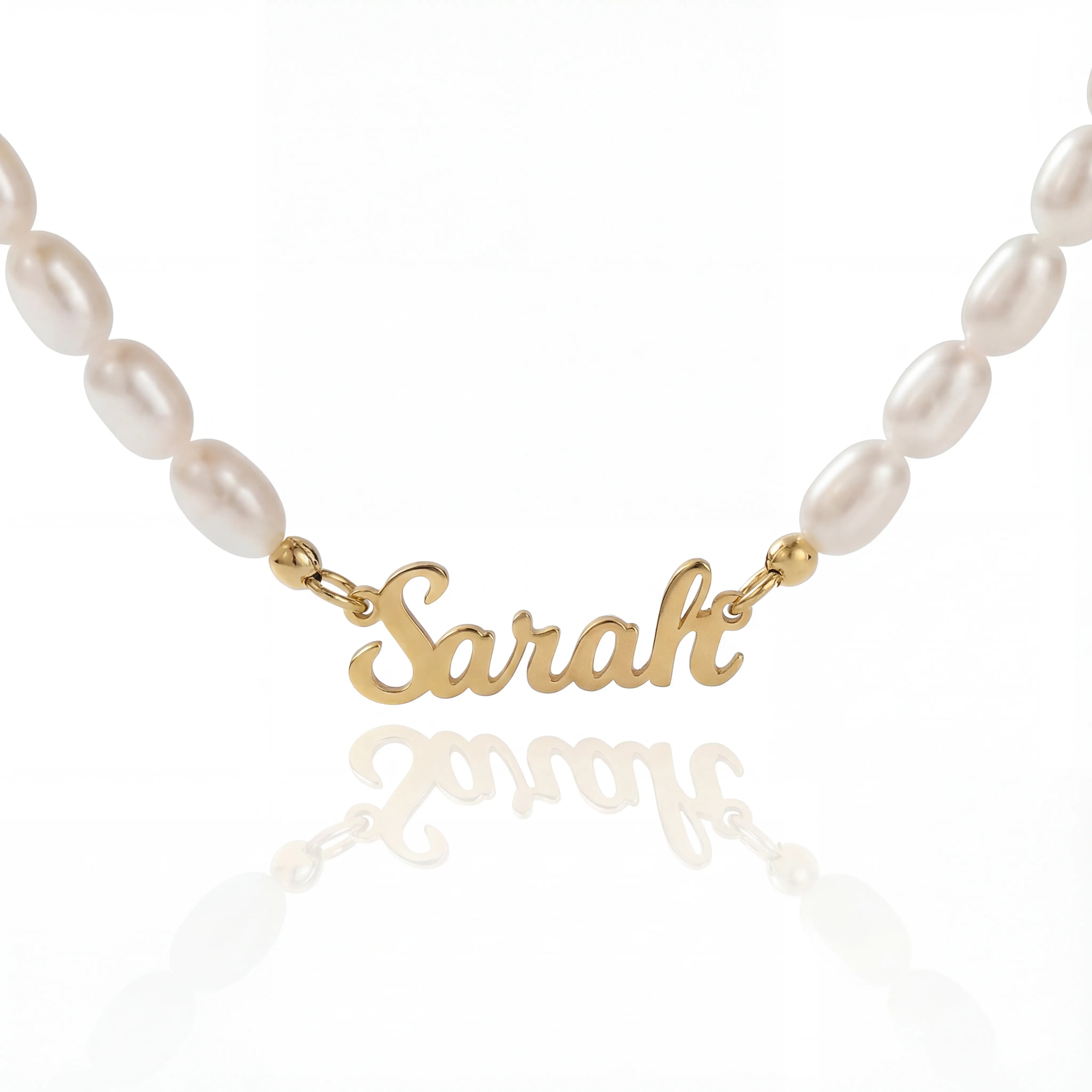 Colar Personalizado com Nome e Pérola de Água Doce