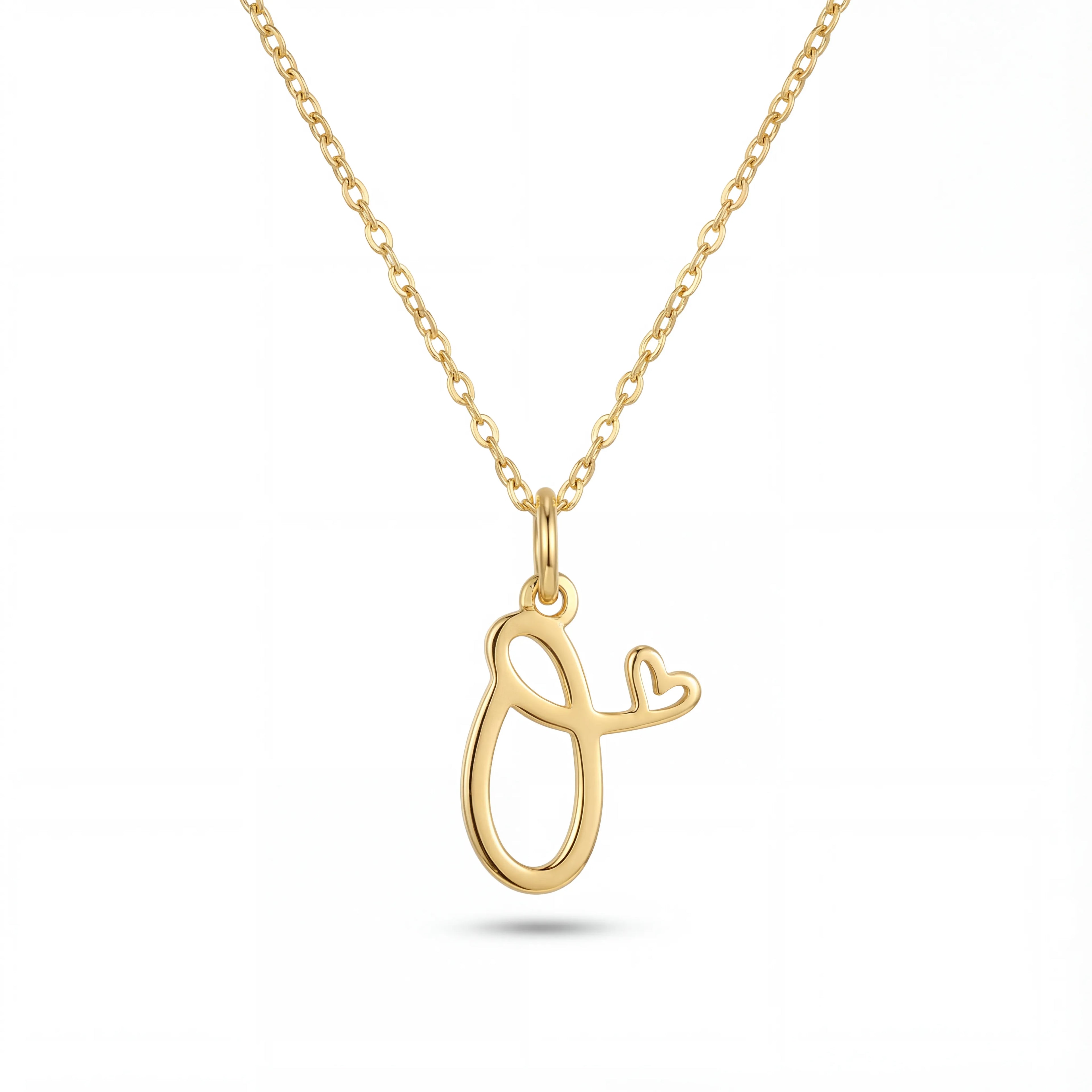 قلادة تعويذة الحروف المائلة