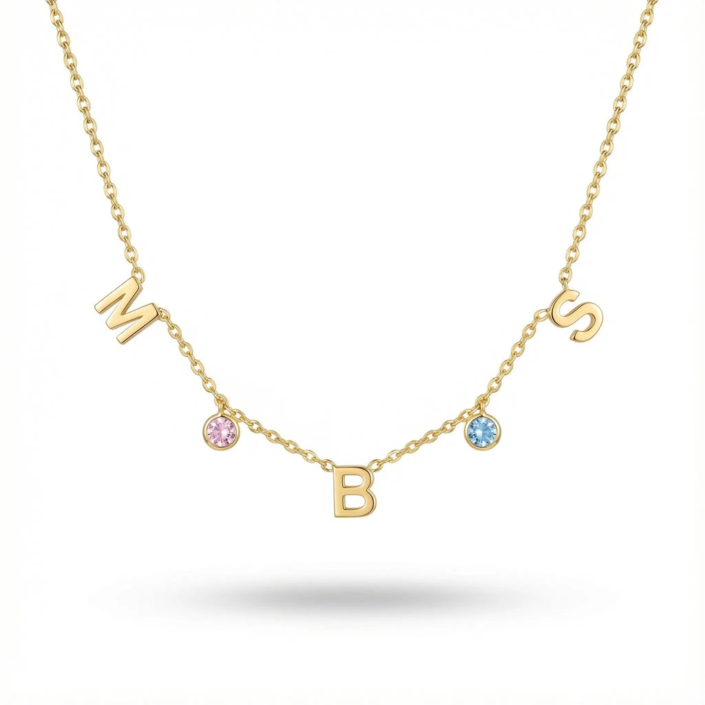 قلادة بحرف حجر الميلاد