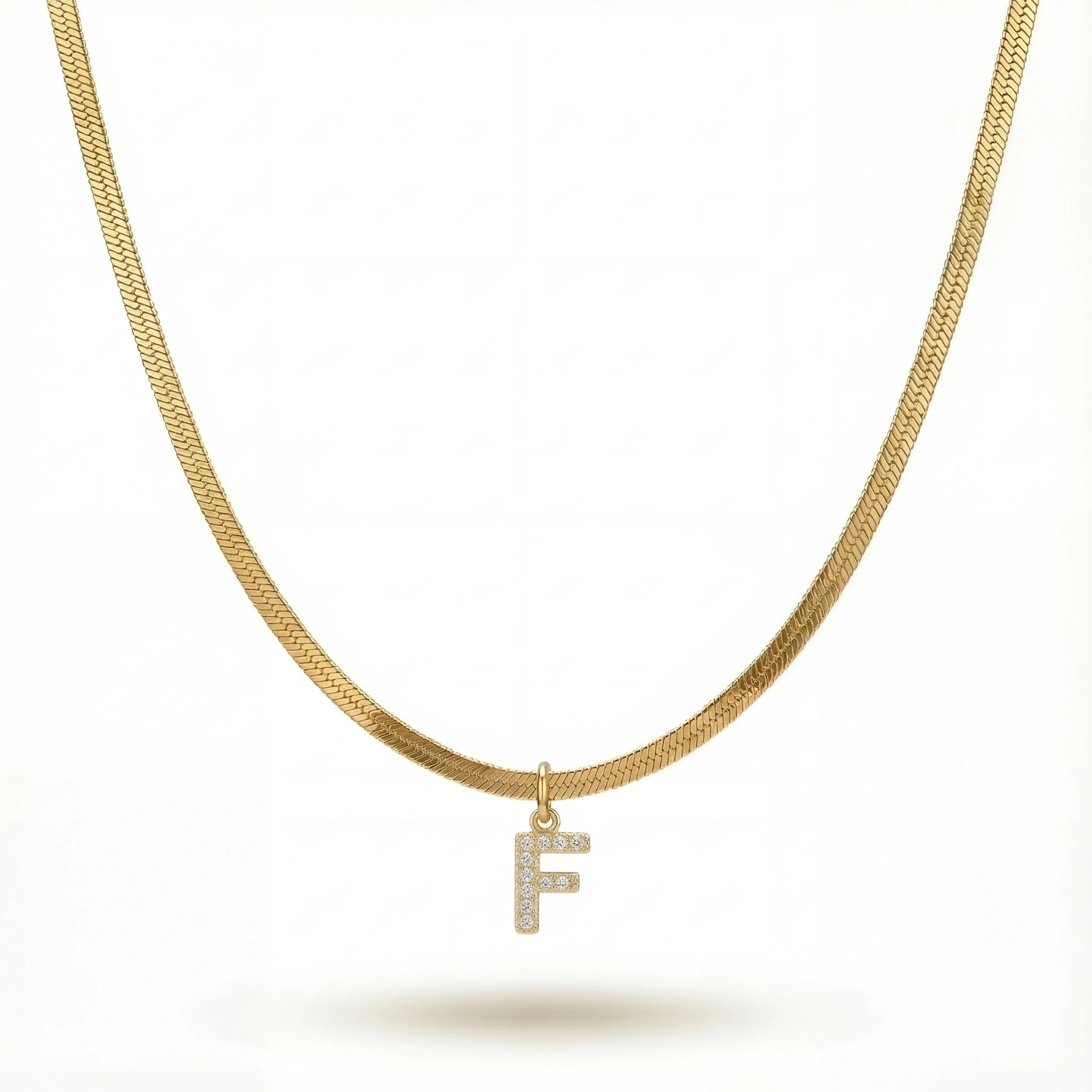 Pavé Initial Necklace