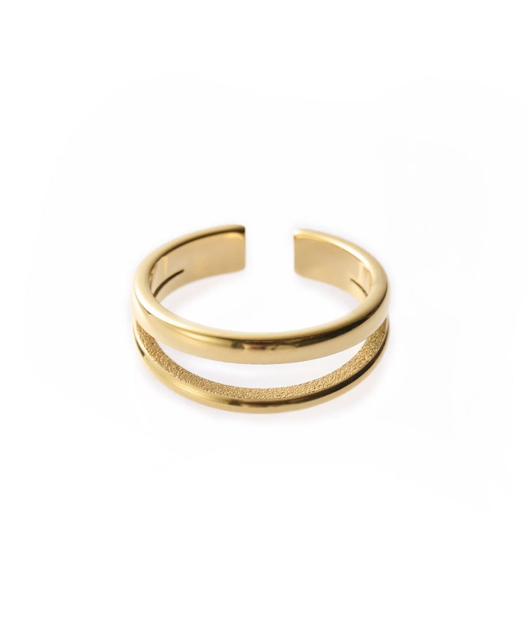 Double Layer Open Ring