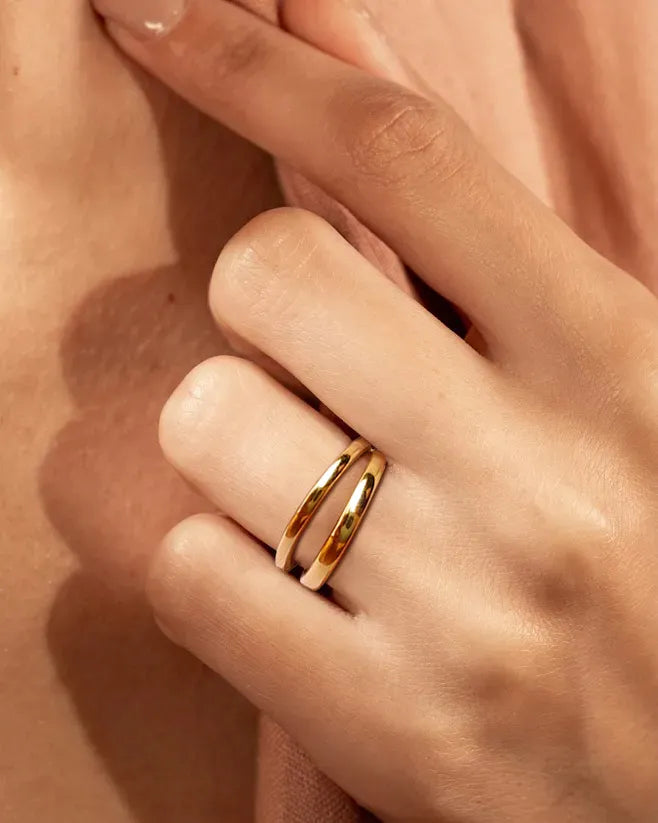 Double Layer Open Ring
