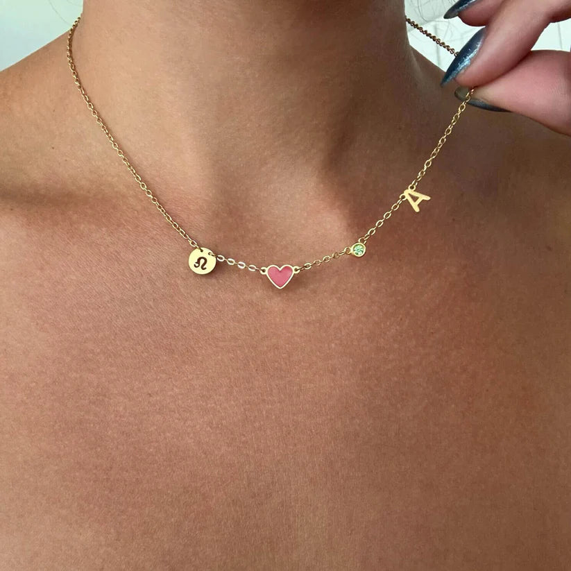 Collar de Corazón con Inicial