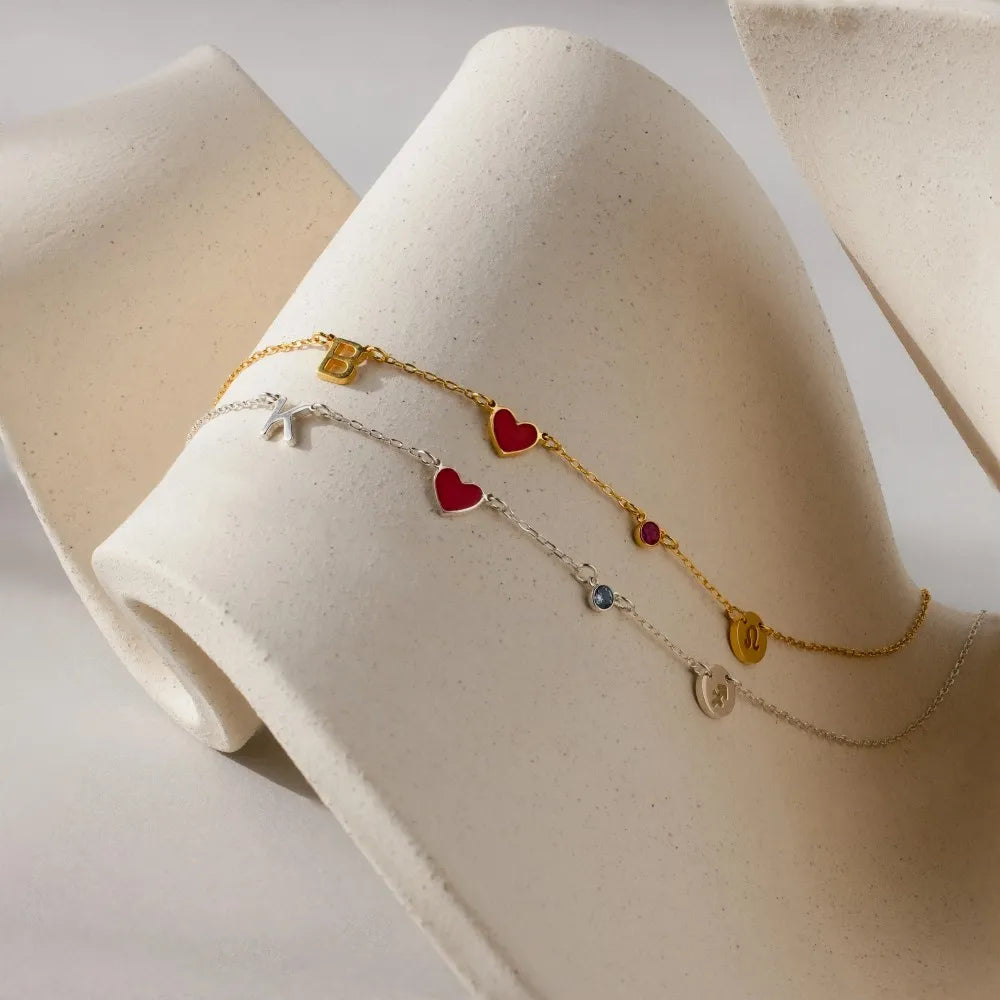 Initial Heart Necklace