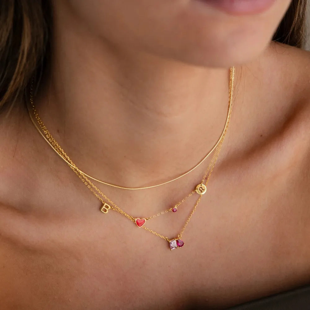 Initial Heart Necklace
