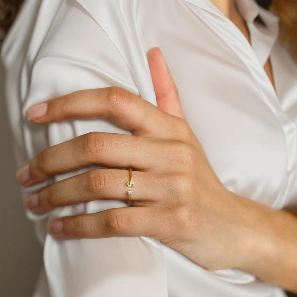 Anel Personalizado com Inicial