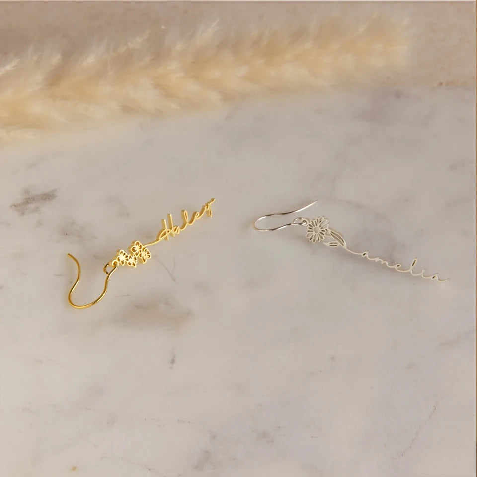 Brincos Personalizados com Letra do Nome