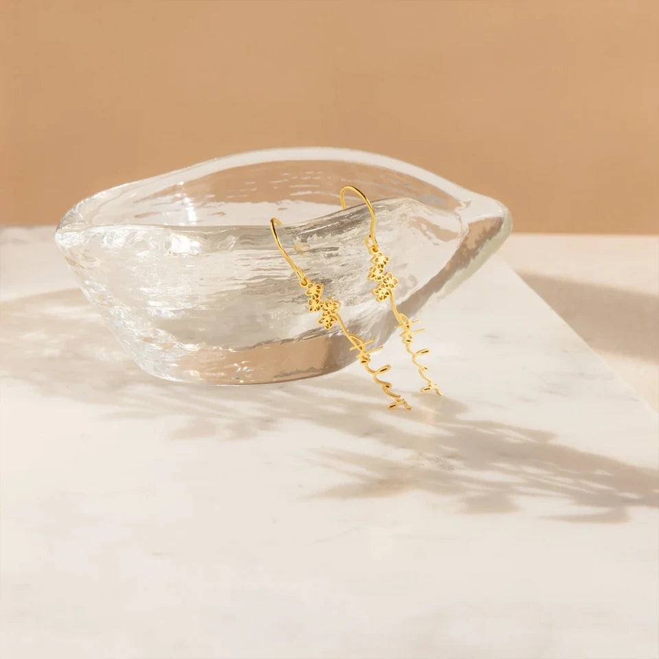 Brincos Personalizados com Letra do Nome