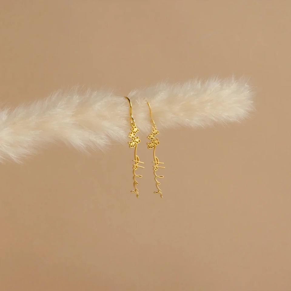 Brincos Personalizados com Letra do Nome