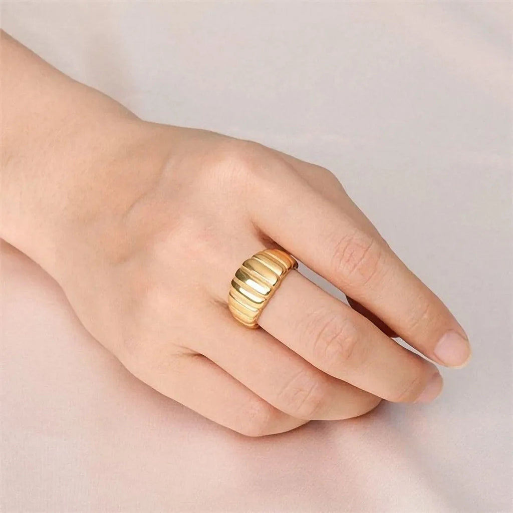 Croissant Dome Ring