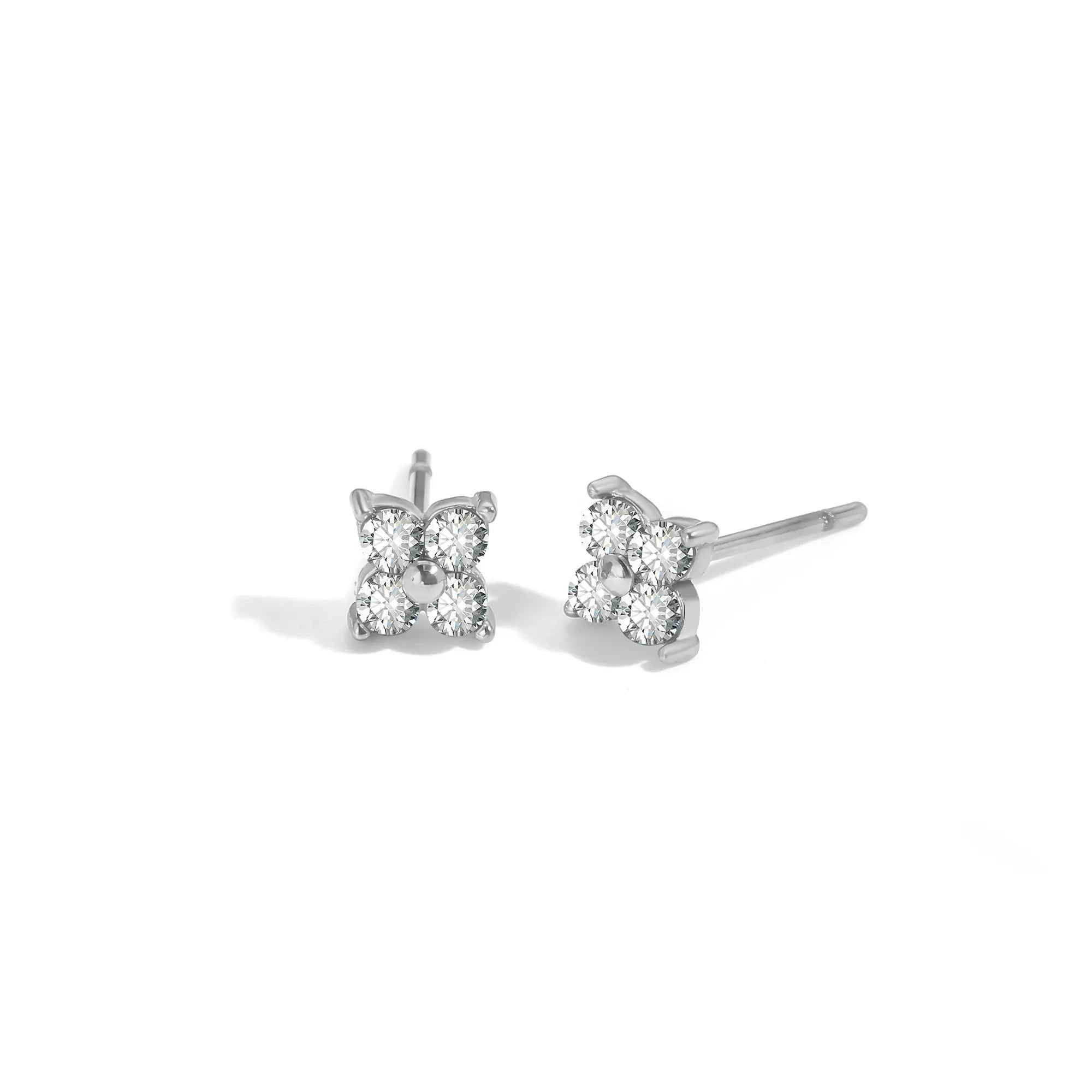 Crystal Cluster Stud Earrings