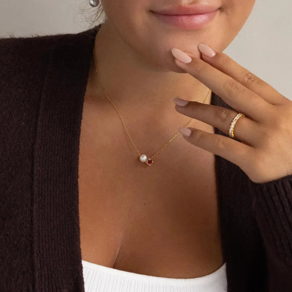 Pearl Birthstone Necklace