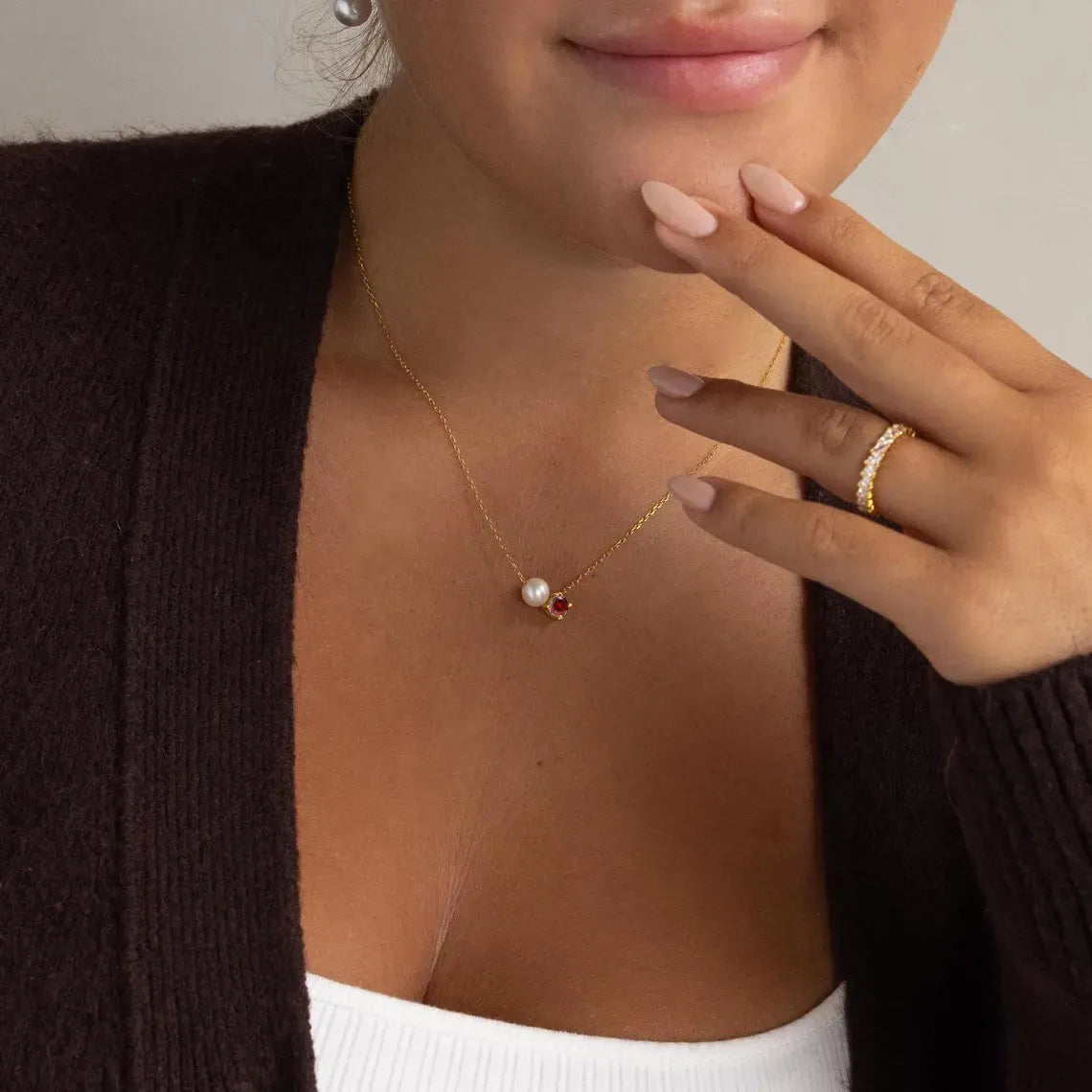 Pearl Birthstone Necklace