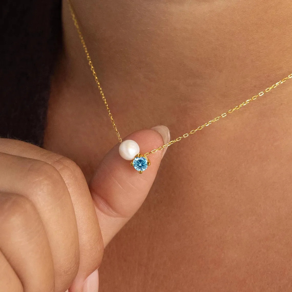Pearl Birthstone Necklace