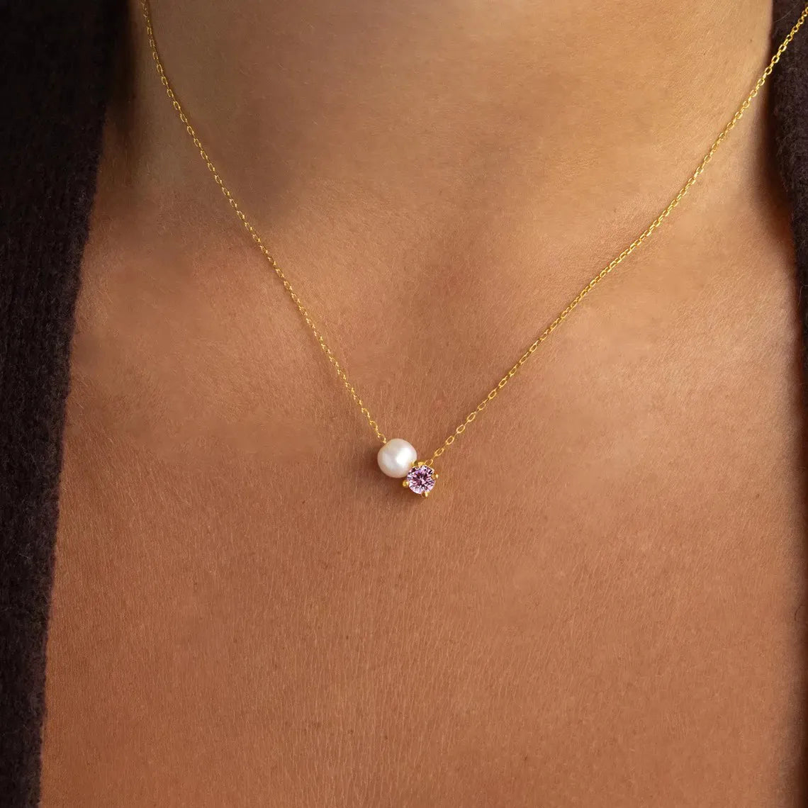 Pearl Birthstone Necklace