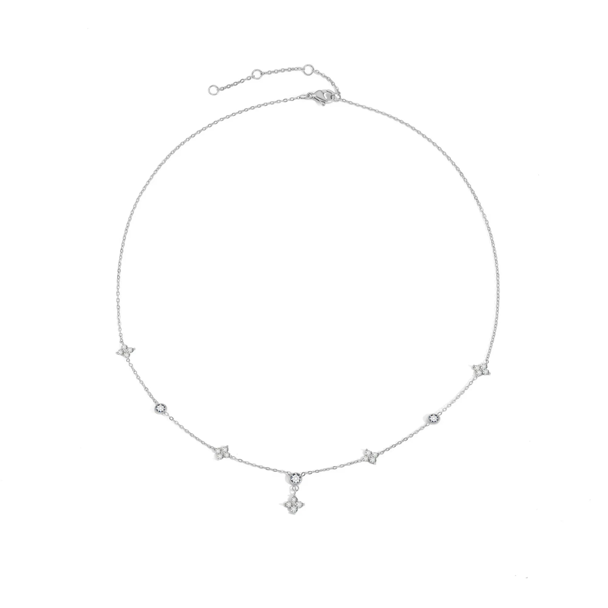Diamond Cluster Necklace