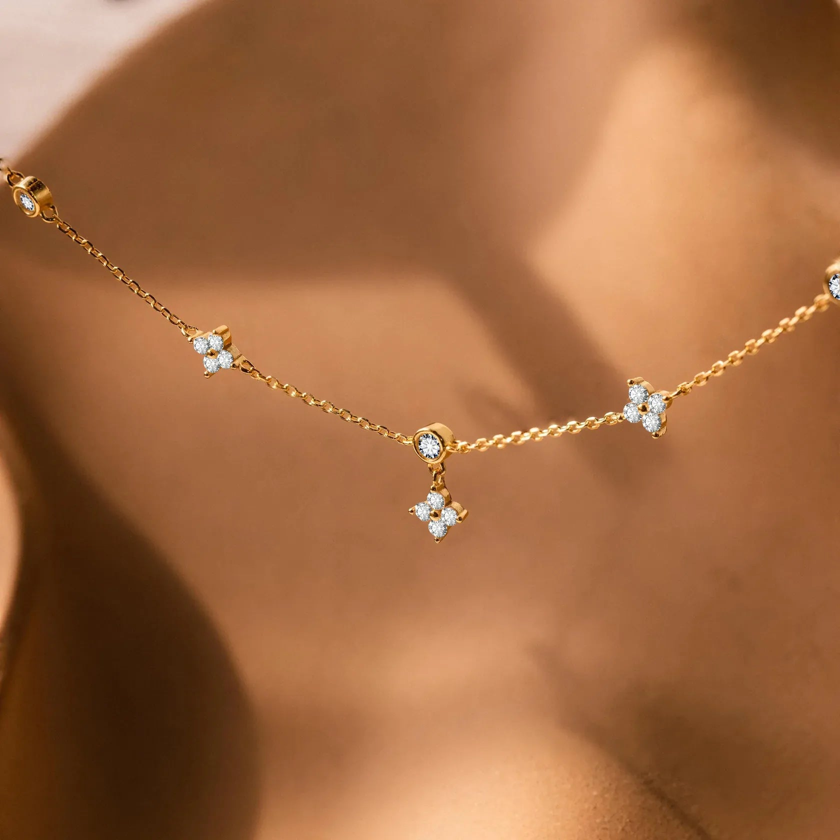 Diamond Cluster Necklace