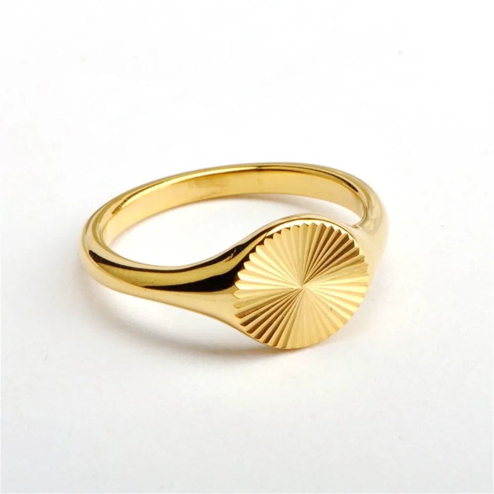 Sunburst Signet Ring