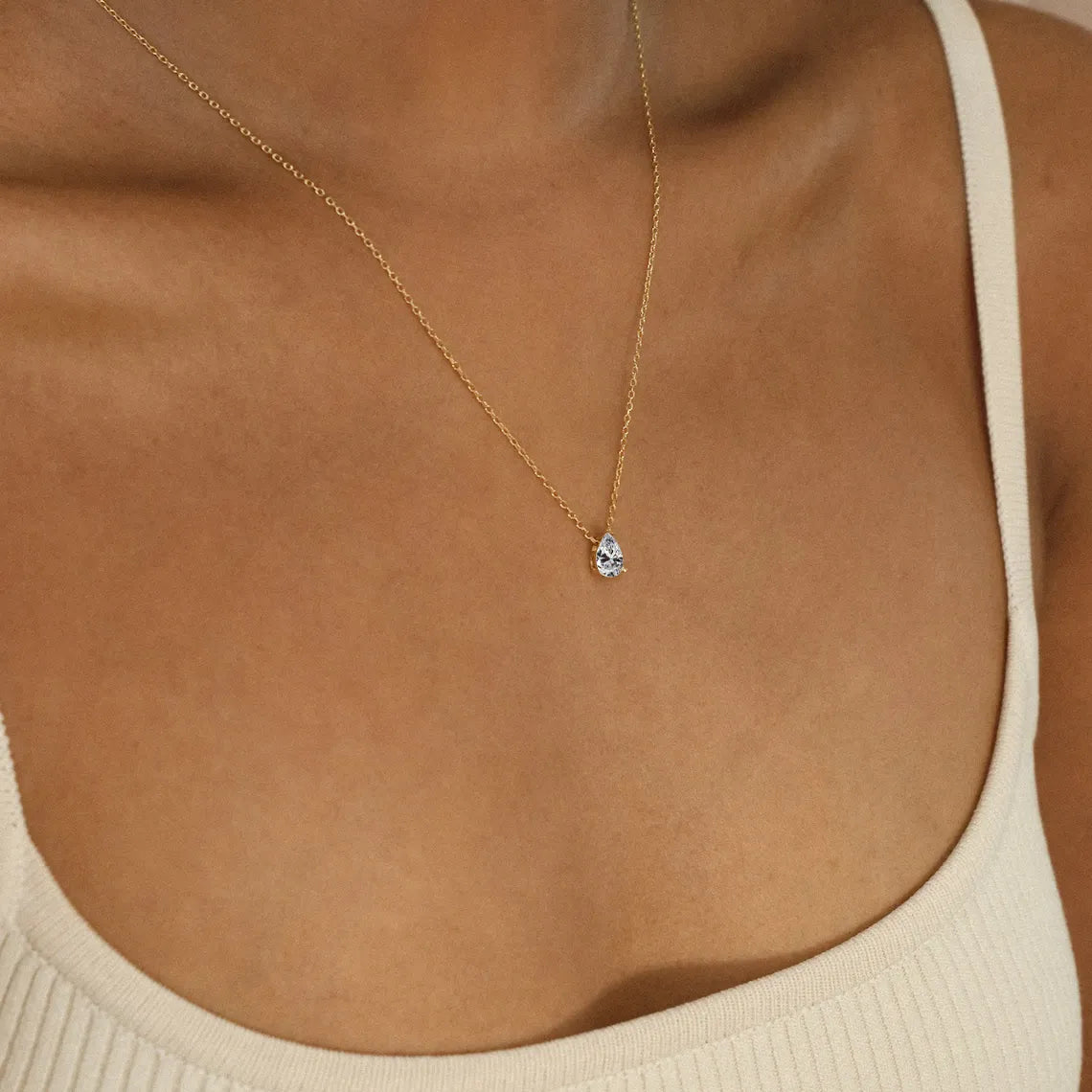 Drop Birthstone Necklace