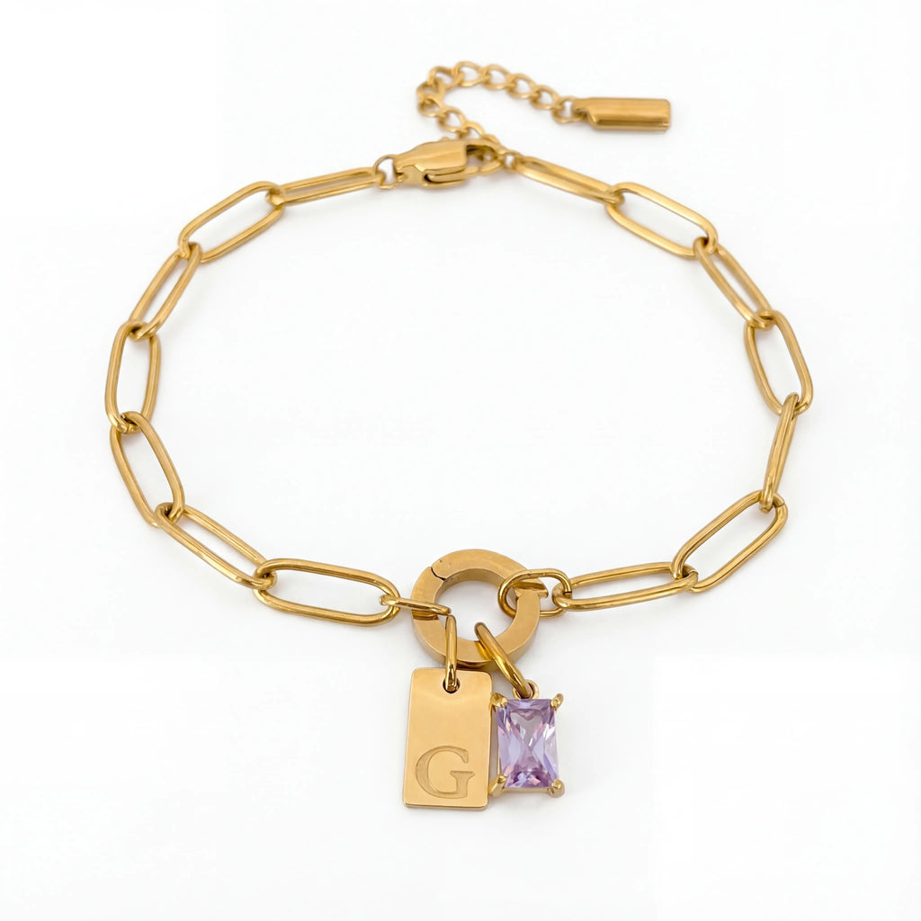 Initial Charm Bracelet