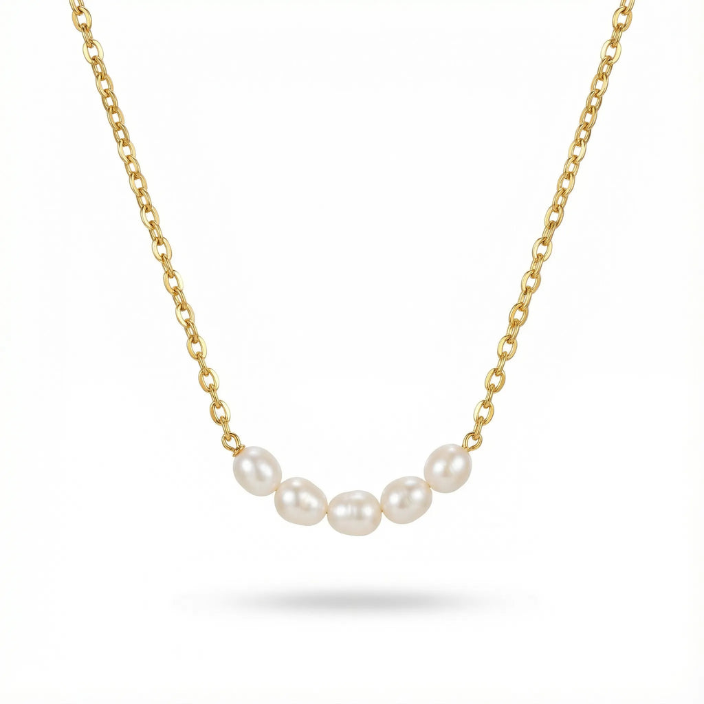 Colar Linear de Pérolas