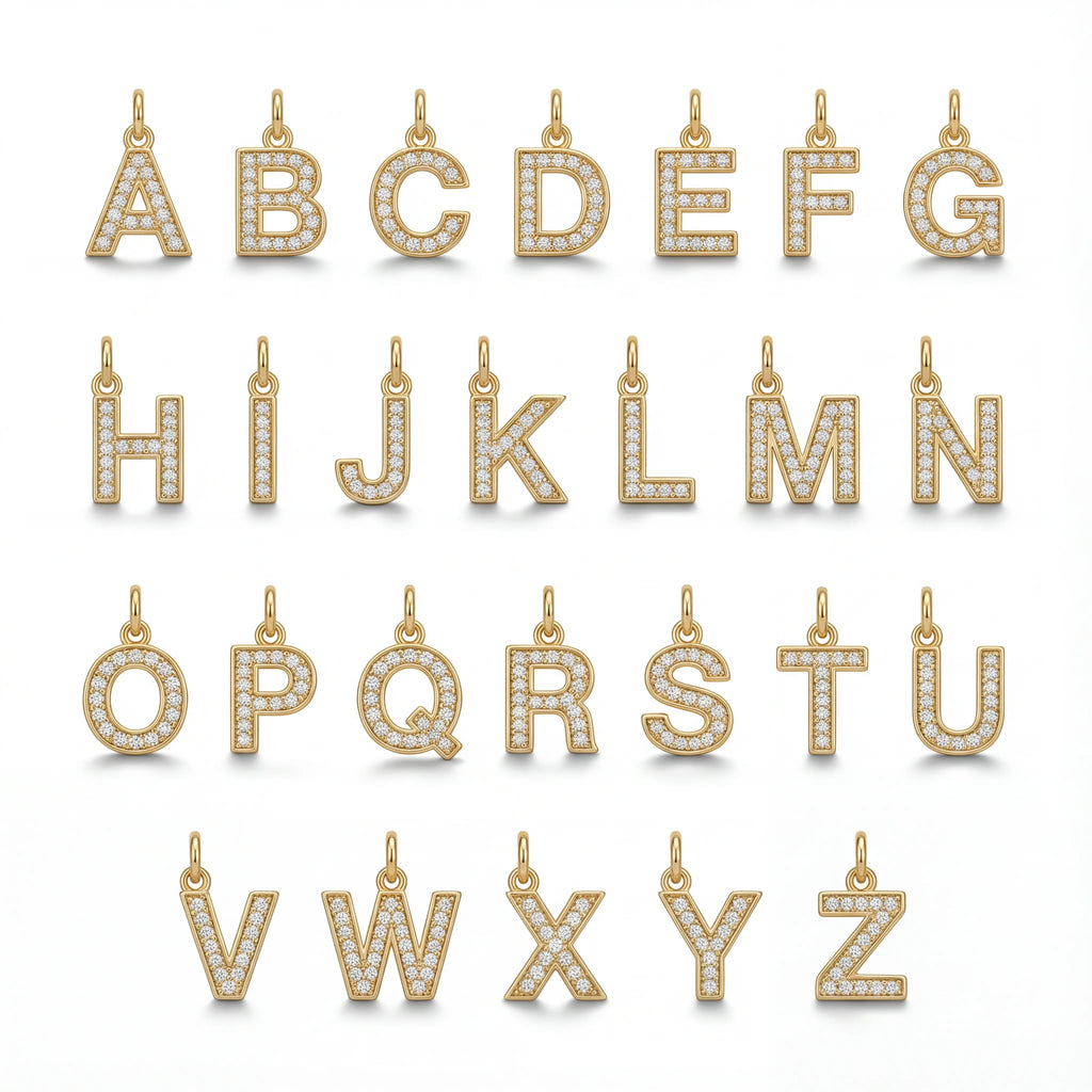 Pavé Initial Necklace