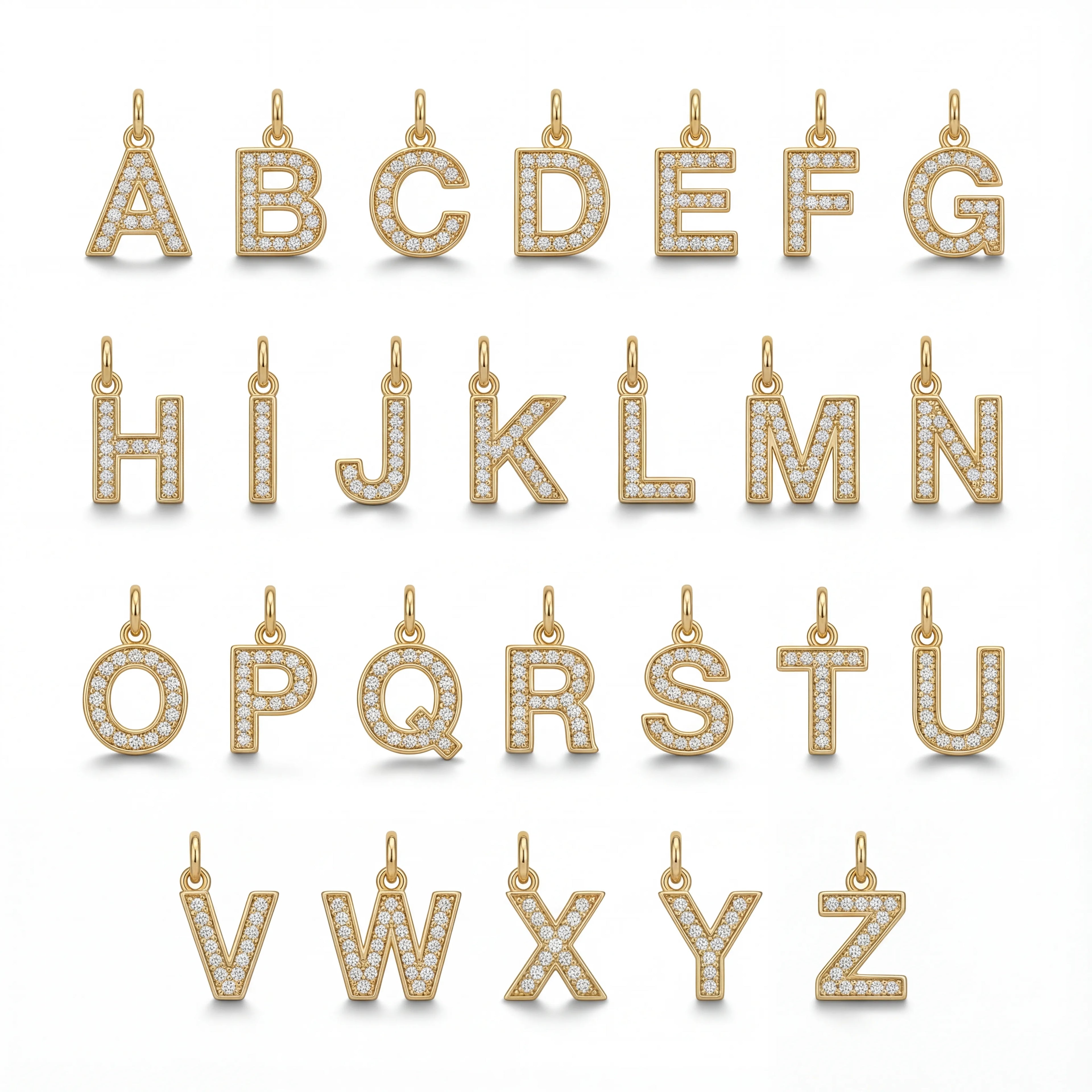 Colar de Inicial com Pavê