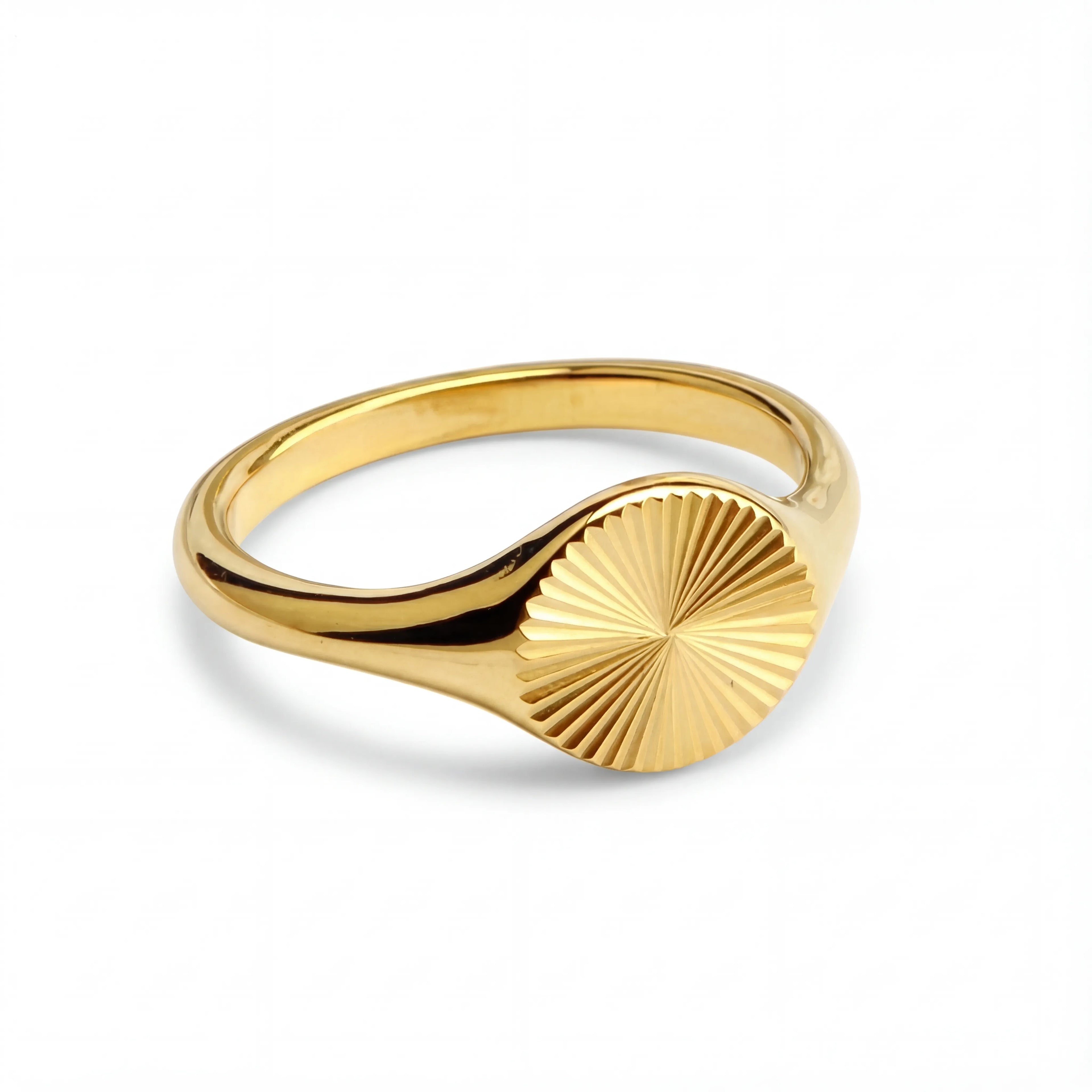 Sunburst Signet Ring
